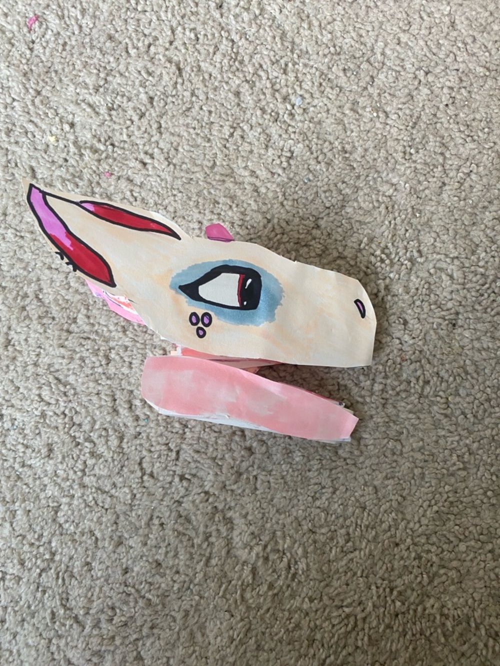 Paper dragon puppet